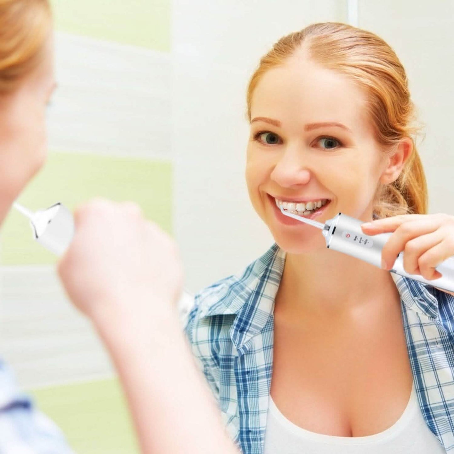 Water Flosser Cordless Dental Oral Irrigator Waterproof Teeth Cleaner DailySale