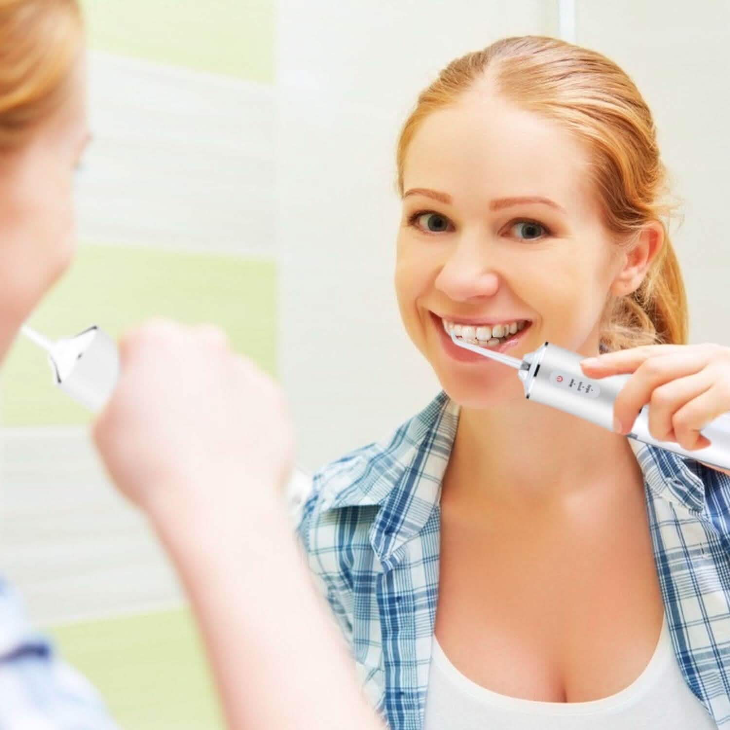 Water Flosser Cordless Dental Oral Irrigator Waterproof Teeth Cleaner DailySale
