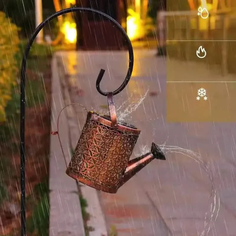 Watering Can Solar Garden Lights - Copper, Solar Powered DailySale