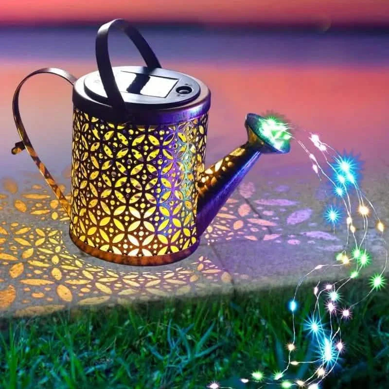 Watering Can Solar Garden Lights - Copper, Solar Powered DailySale