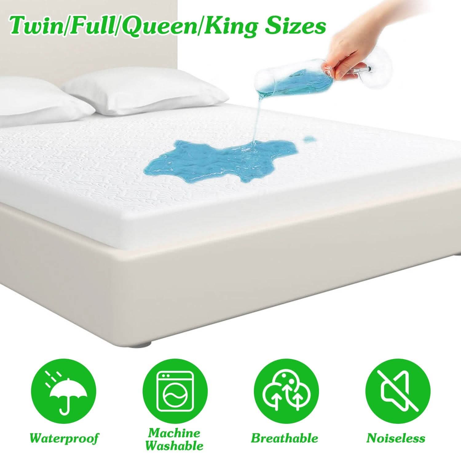 Waterproof Breathable Soft Cotton Mattress Protector DailySale