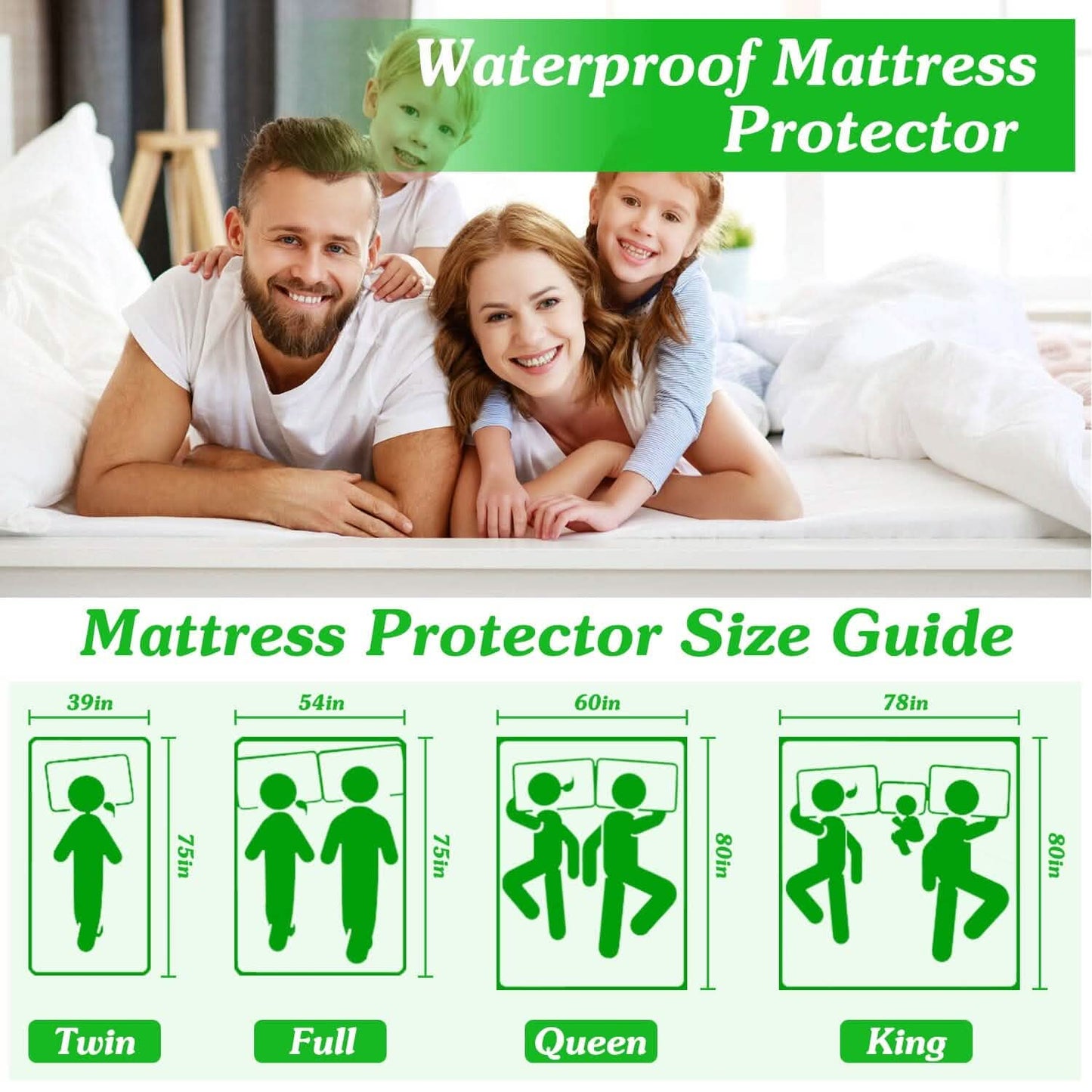 Waterproof Breathable Soft Cotton Mattress Protector DailySale