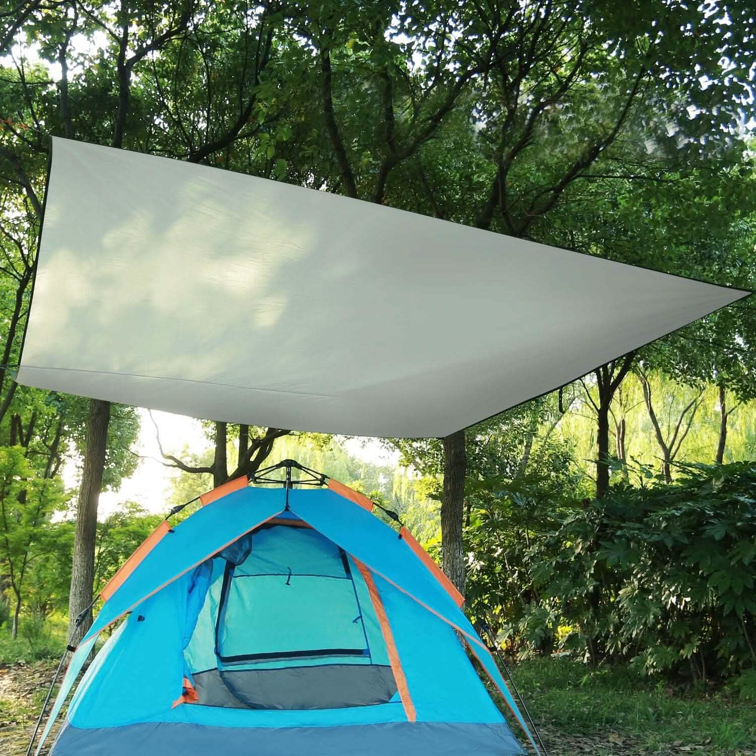 Waterproof Camping Tarp Kit Tent Canopy Awning Portable Rain Fly DailySale