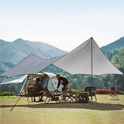 Waterproof Camping Tarp Kit Tent Canopy Awning Portable Rain Fly DailySale