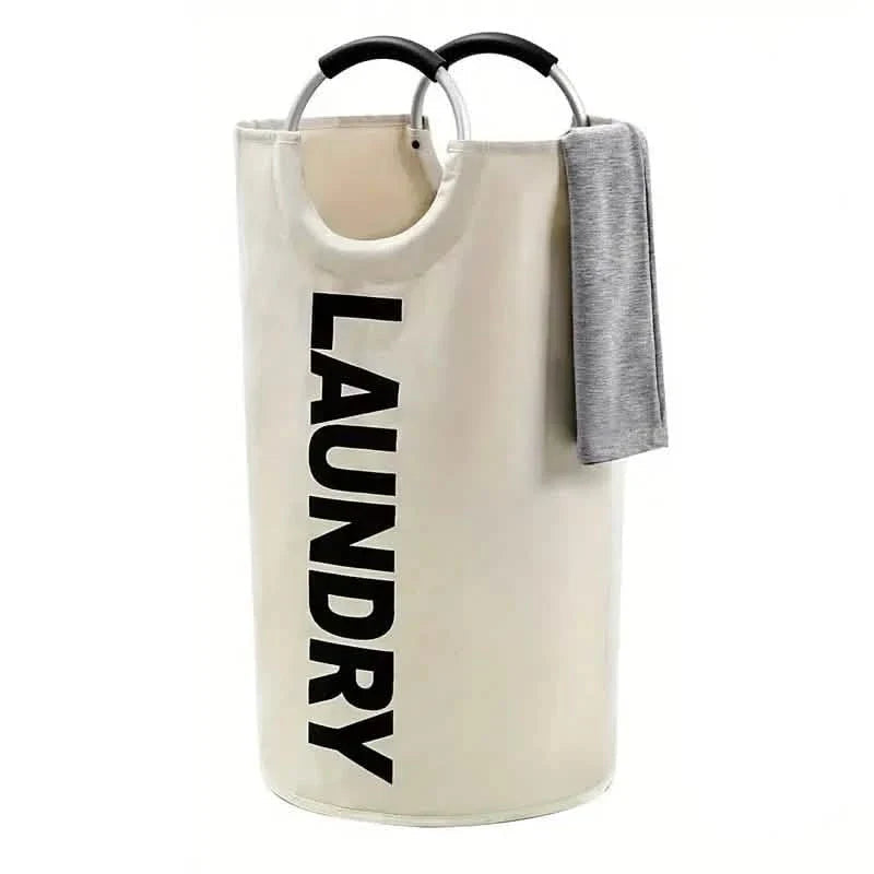 Waterproof Collapsible Clothes Hamper Laundry Basket With Padded Handles DailySale