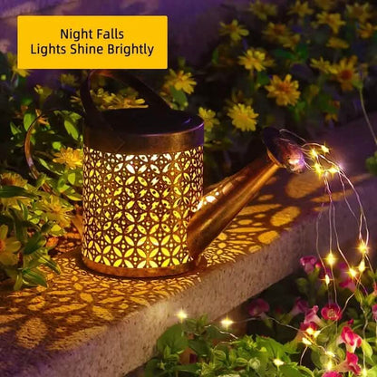 Waterproof Copper Solar Watering Can Light DailySale