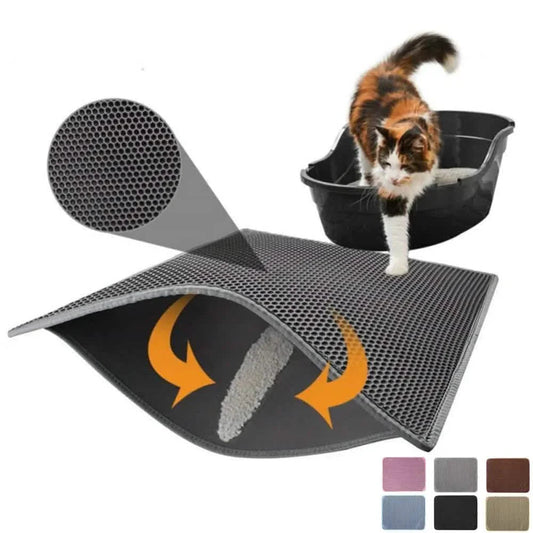 Waterproof EVA Double Layer Cat Litter Trapping Pet Litter Box Mat Clean Pad DailySale