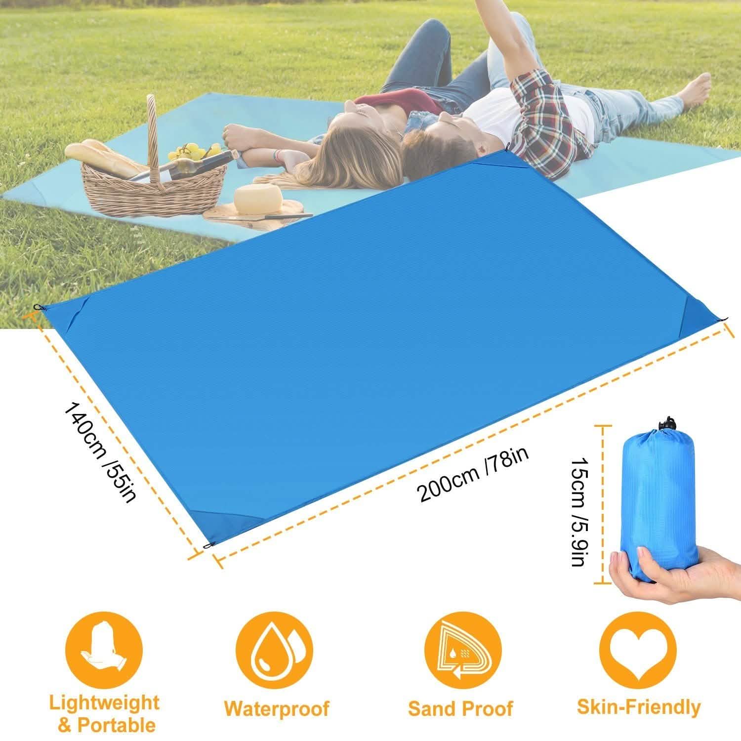 Waterproof Foldable Camping Rug Pocket Sand Proof Picnic Mat DailySale