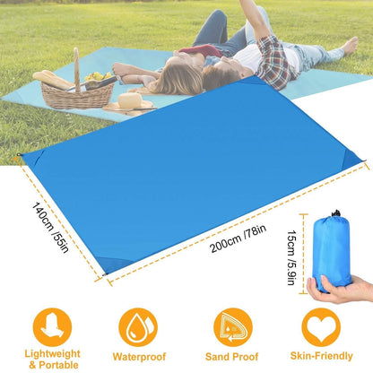 Waterproof Foldable Camping Rug Pocket Sand Proof Picnic Mat DailySale
