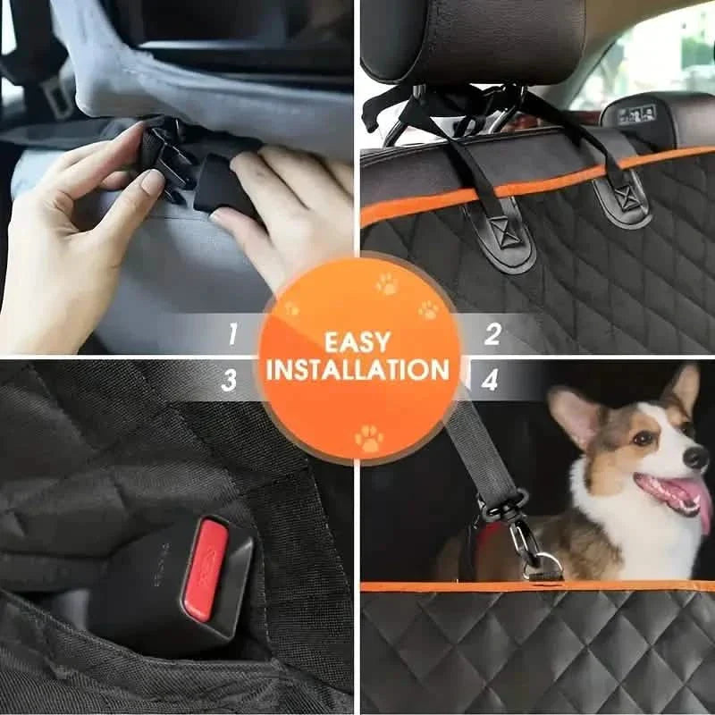 Waterproof Heavy-Duty Quilted Dog Seat Cover Hammock for Cars, Trucks, SUVs DailySale