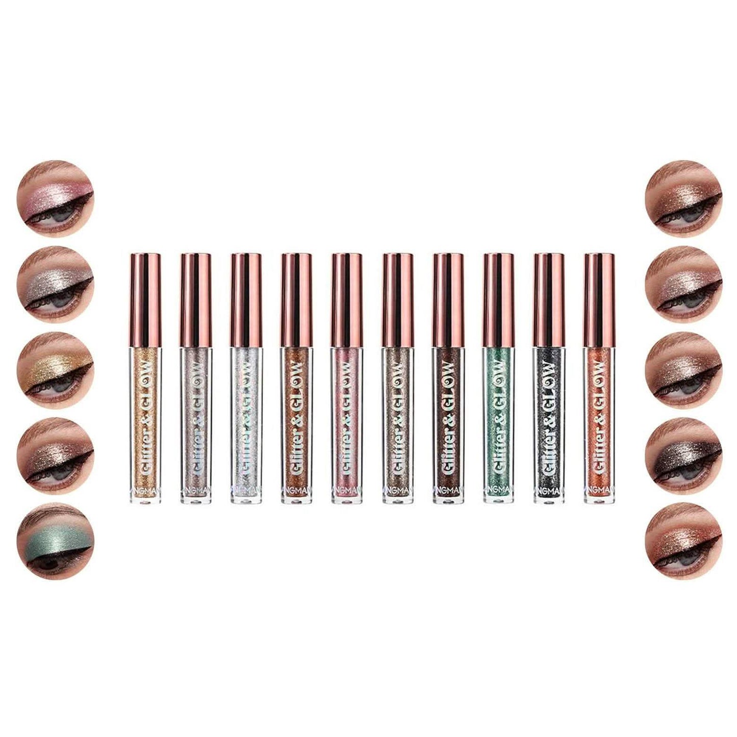 Waterproof Liquid Eyeshadow Set and Metallic Glitter DailySale
