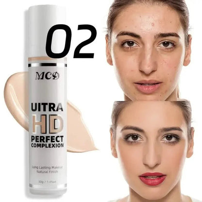 Waterproof Long Lasting Liquid Foundation #02 For Concealing Dark Circles Acne Blemishes DailySale