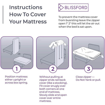 Waterproof Mattress Cover: Extra Heavy-Duty PVC Plastic Bed Protector DailySale