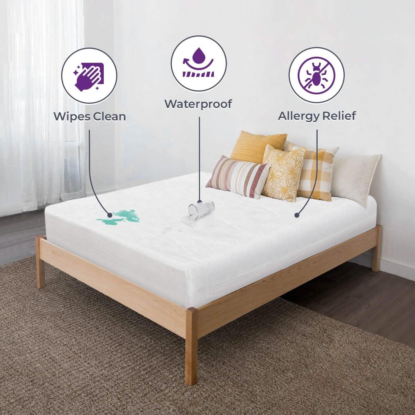 Waterproof Mattress Cover: Extra Heavy-Duty PVC Plastic Bed Protector DailySale