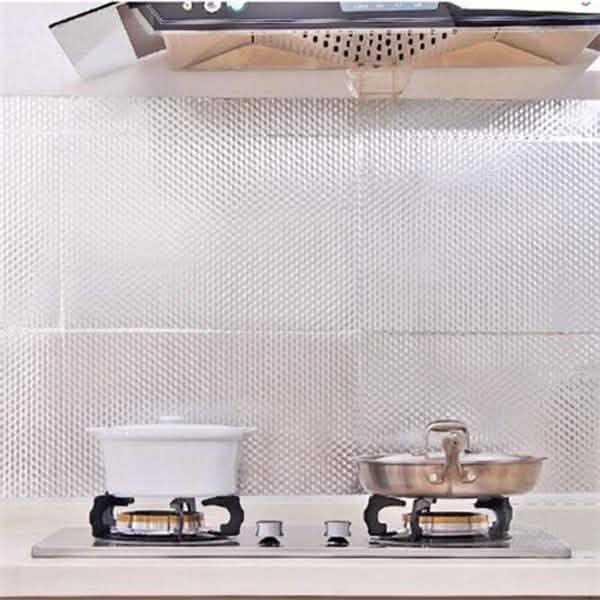 Waterproof Oil Proof Aluminum Foil Self Adhesive Wall Sticker DailySale