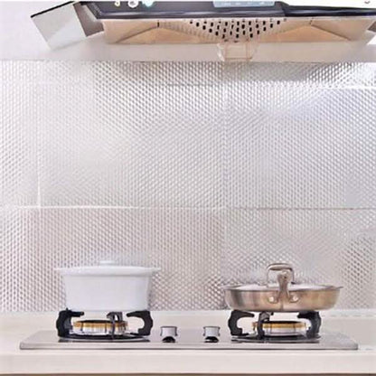 Waterproof Oil Proof Aluminum Foil Self Adhesive Wall Sticker DailySale