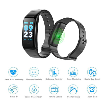 Waterproof Purple Smart Wristband Bracelet Fitness Tracker Health Monitor Heart Rate DailySale