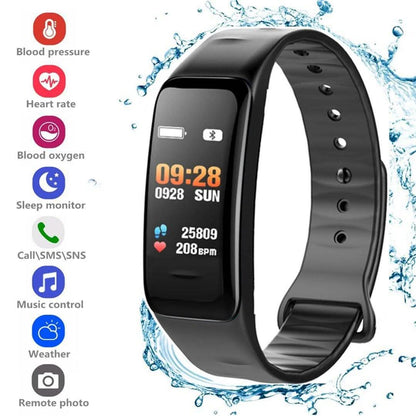 Waterproof Purple Smart Wristband Bracelet Fitness Tracker Health Monitor Heart Rate DailySale