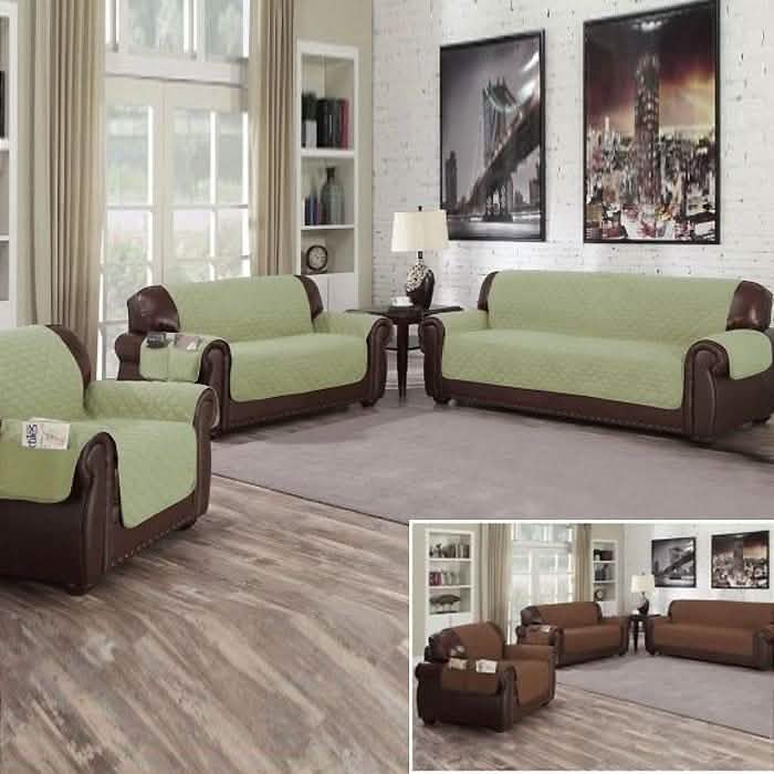 Waterproof Quilted Reversible Furniture Slipcover - Love Seat DailySale