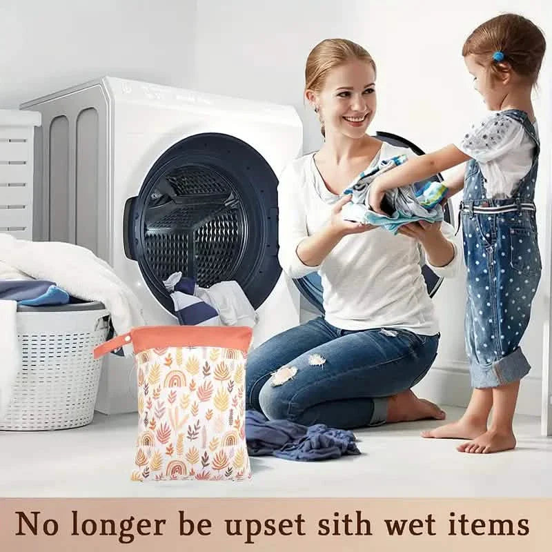 Waterproof Reusable Wet Bag Wet Dry Bags For Cloth Diapers & Breast Pump Parts DailySale