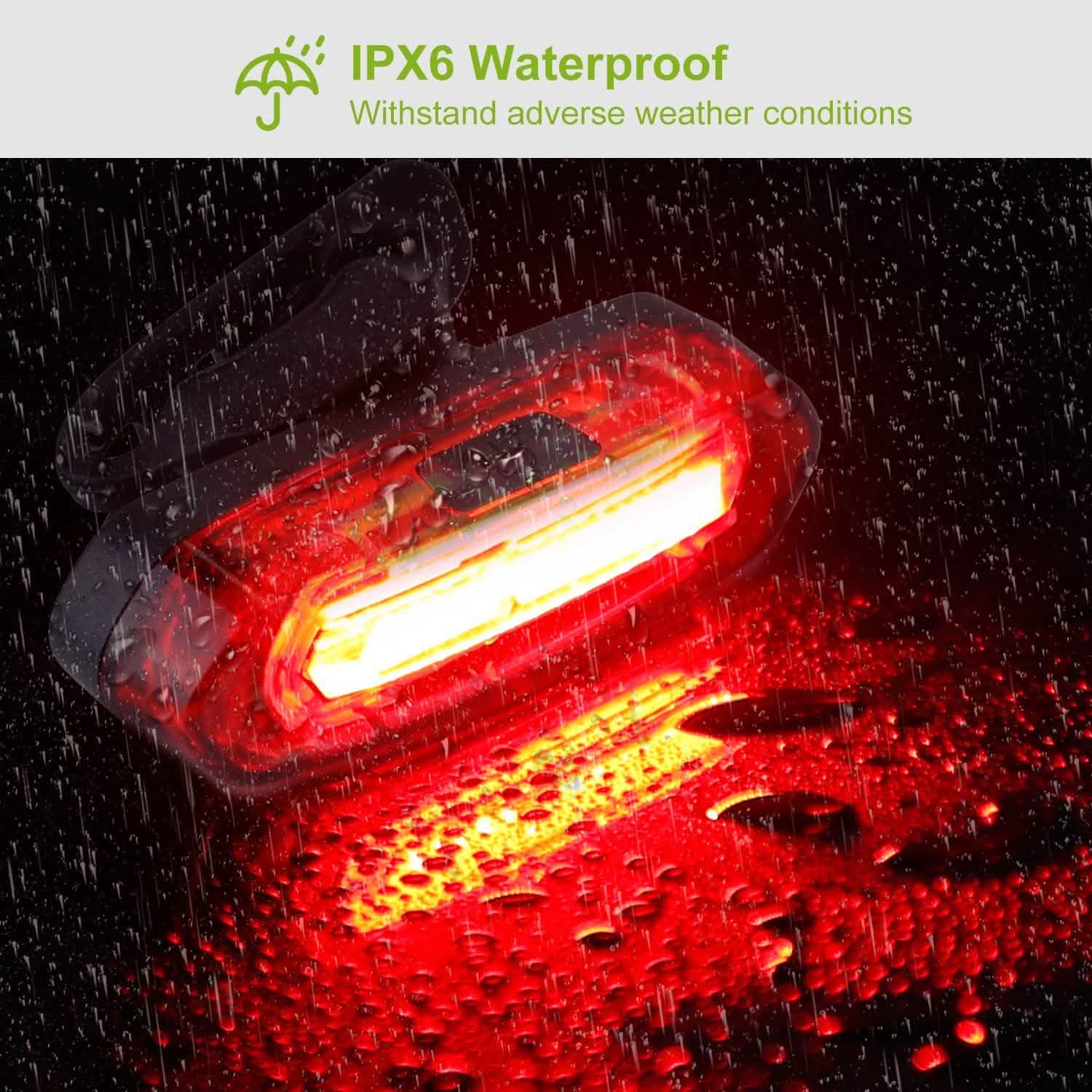 Waterproof USB Rechargeable LED Bicycle Tail Warning Lamp DailySale