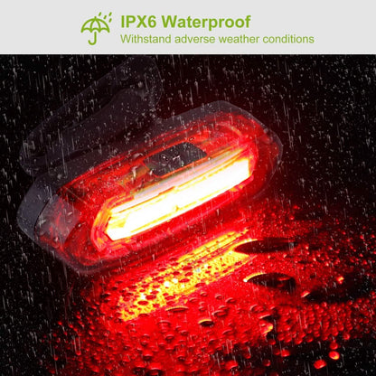 Waterproof USB Rechargeable LED Bicycle Tail Warning Lamp DailySale