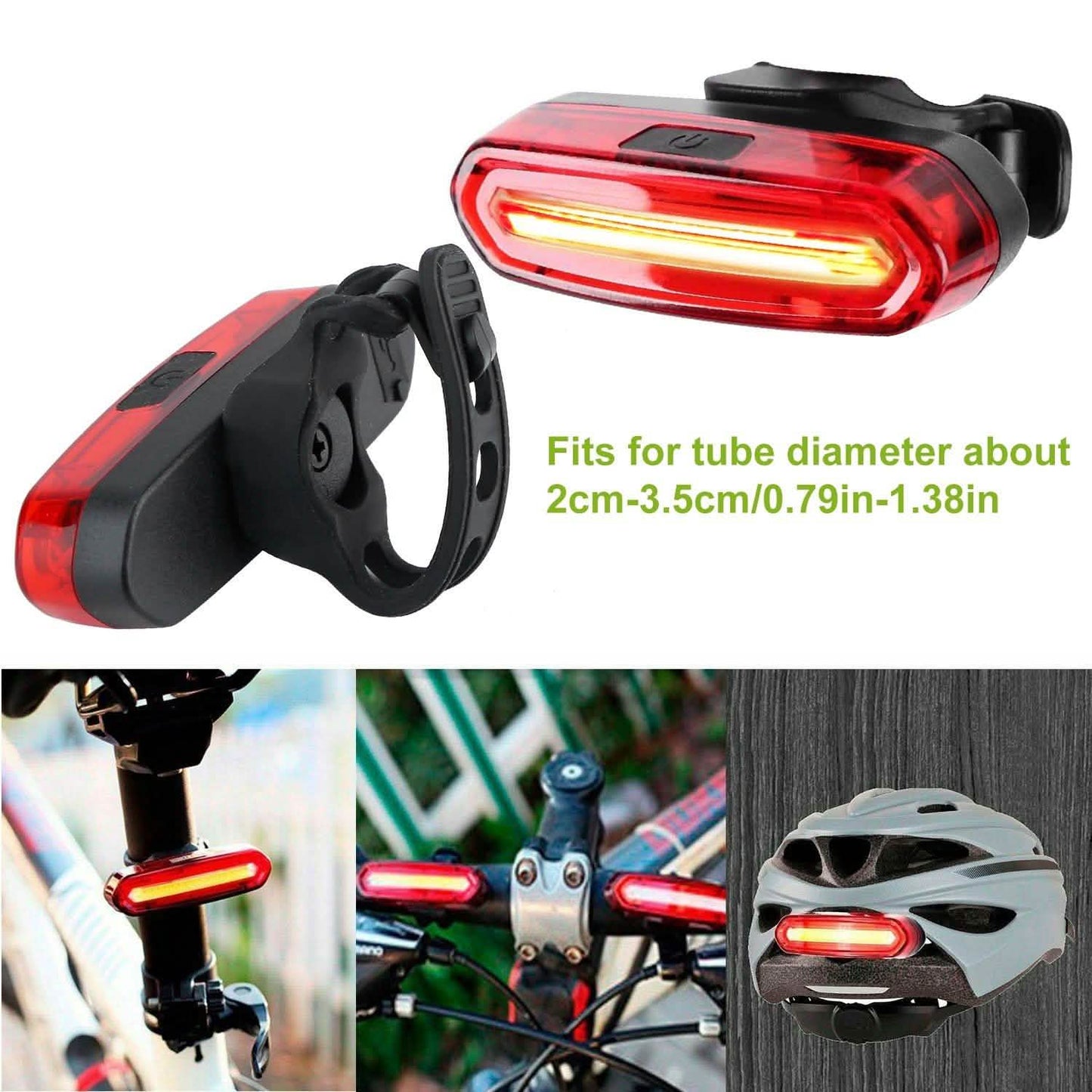Waterproof USB Rechargeable LED Bicycle Tail Warning Lamp DailySale