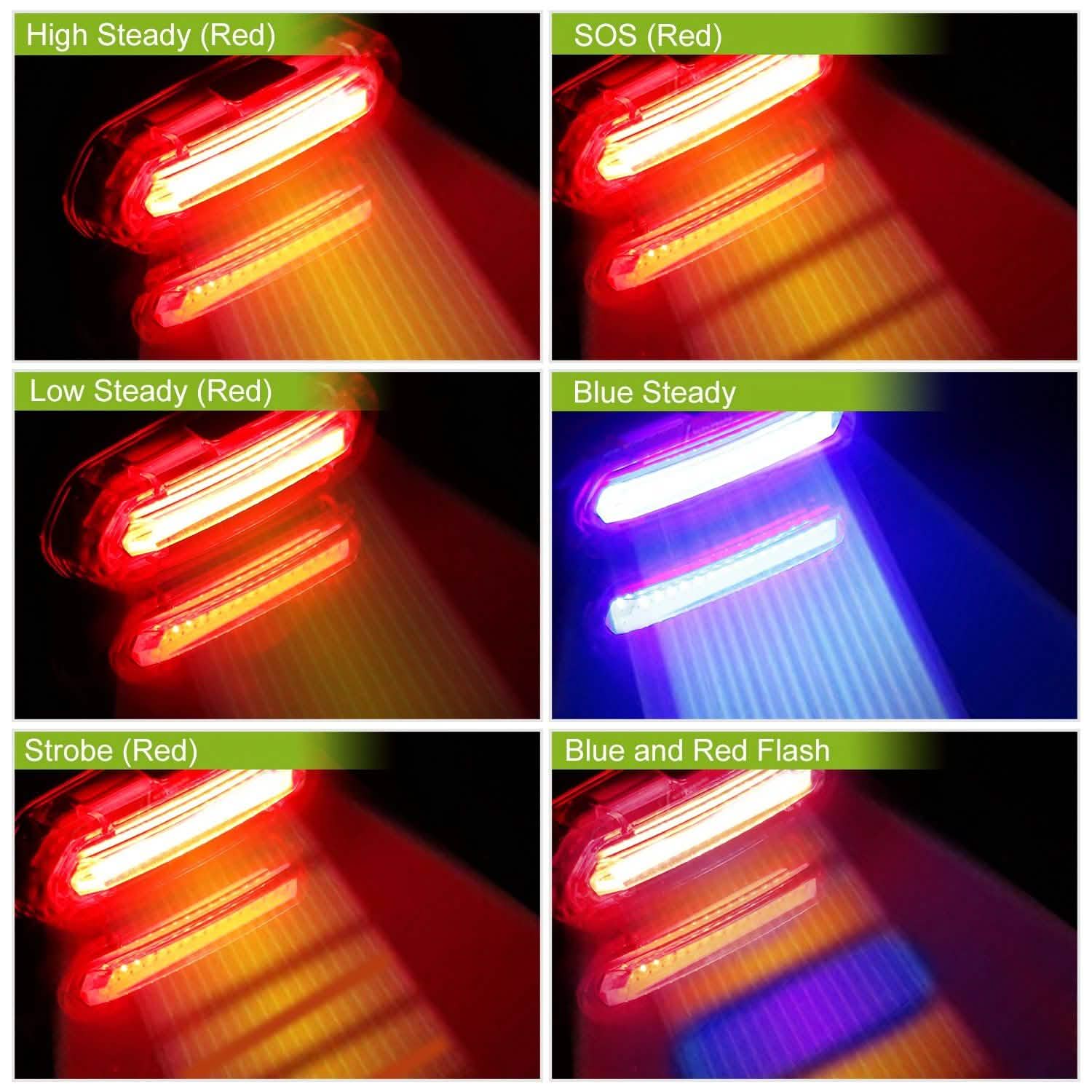 Waterproof USB Rechargeable LED Bicycle Tail Warning Lamp DailySale