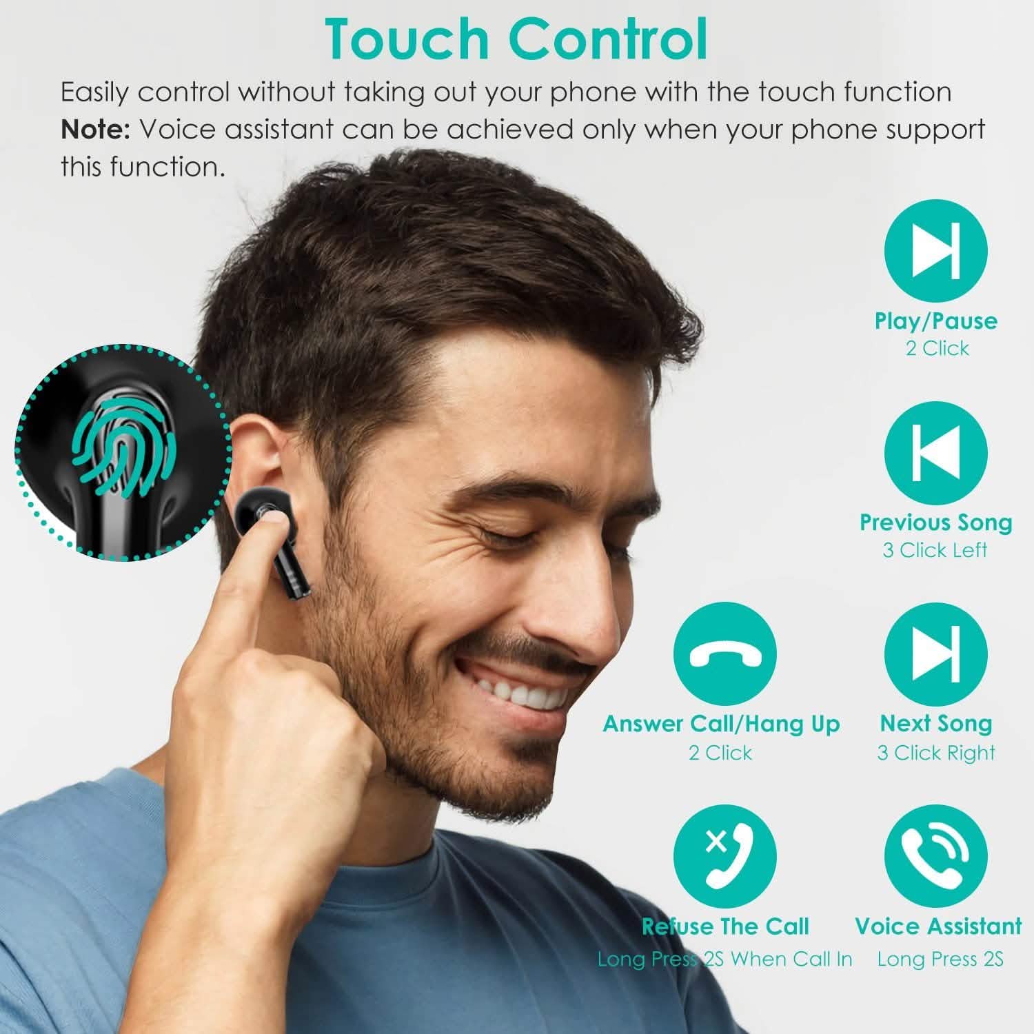 Waterproof Wireless 5.0 TWS Earbuds DailySale