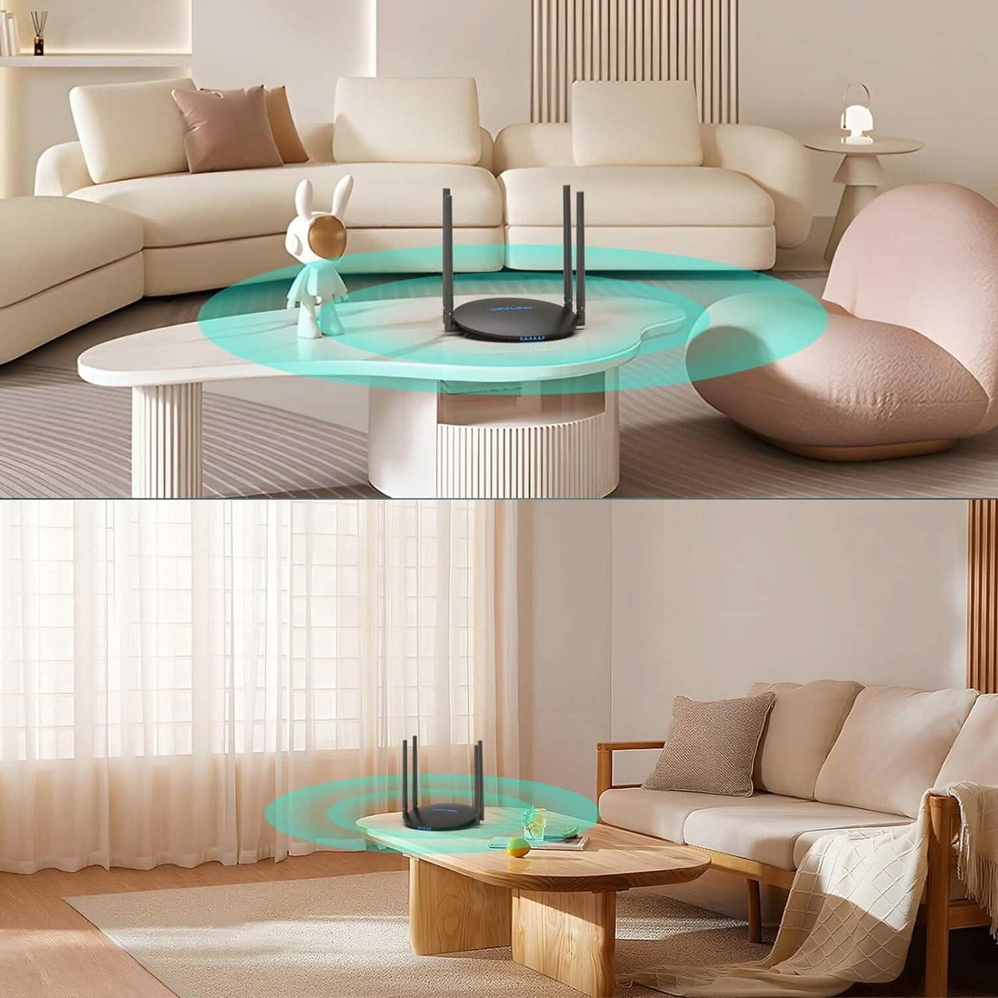 WAVLINK Wireless Router Dual Band 5GHz+2.4GHz WiFi 5 Router with 100Mbps WAN/LAN  (Refurbished) DailySale