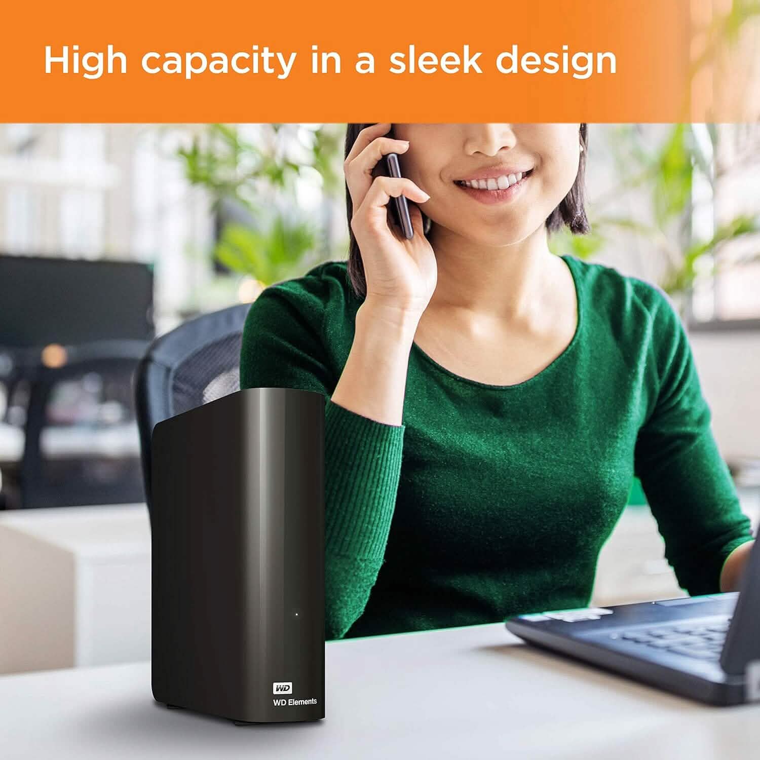 WD 16TB Elements Desktop External Hard Drive, USB 3.0 for Plug-and-Play Storage  (Refurbished) DailySale