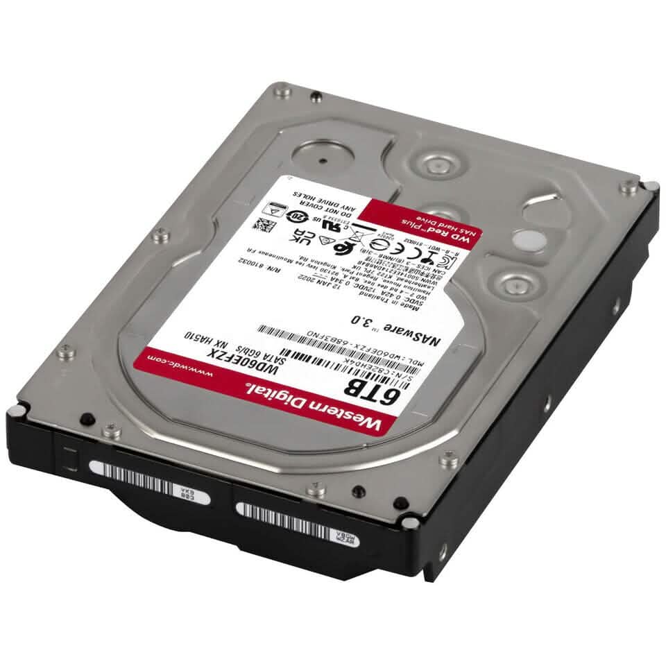Western Digital Red Plus 6TB 5.4K 128MB SATA III 3.5'' WD60EFZX NX HA510 (Refurbished) DailySale