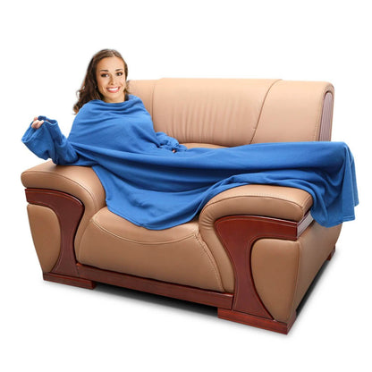 Wearable Fleece Blanket with Sleeves DailySale
