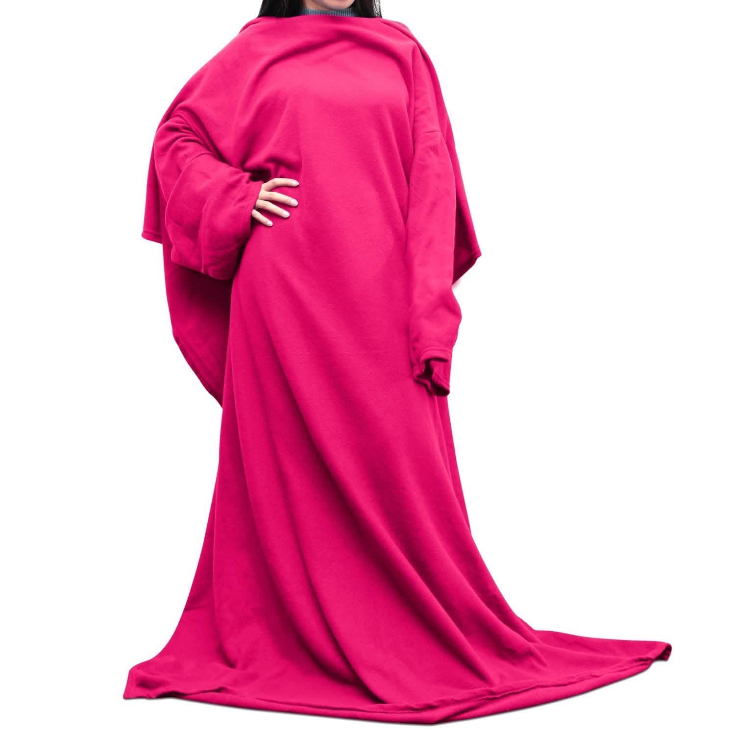 Wearable Fleece Blanket with Sleeves DailySale