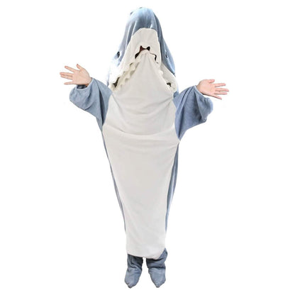 Wearable Shark Sleeping Bag Onezie with Zipper DailySale
