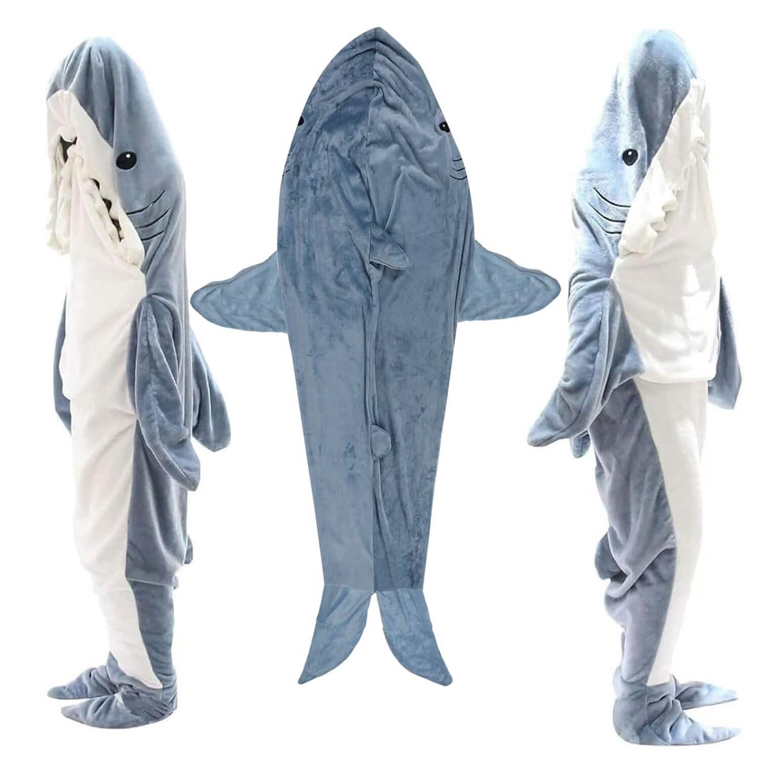 Wearable Shark Sleeping Bag Onezie with Zipper DailySale
