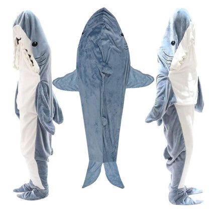 Wearable Shark Sleeping Bag Onezie with Zipper DailySale