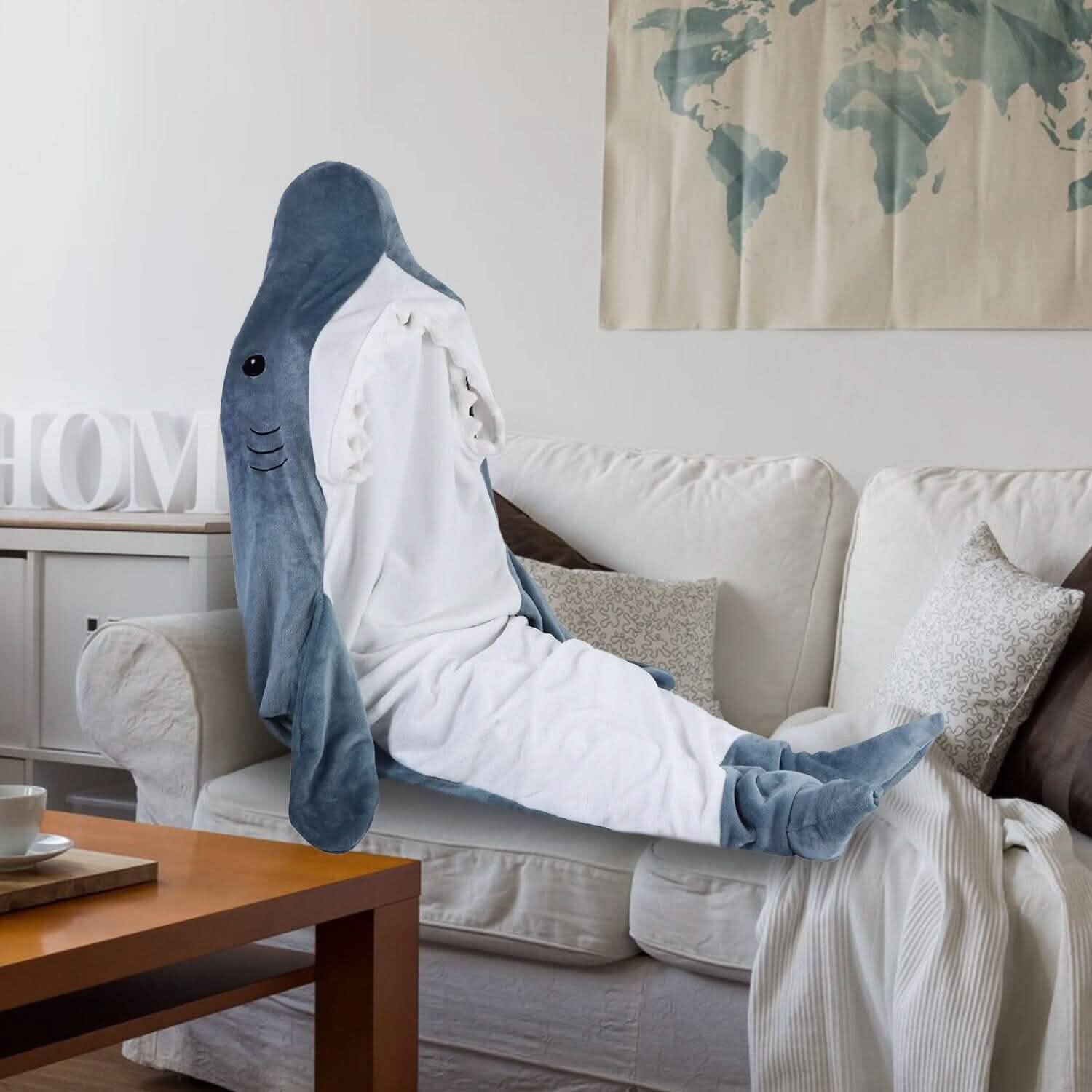 Wearable Shark Sleeping Bag Onezie with Zipper DailySale
