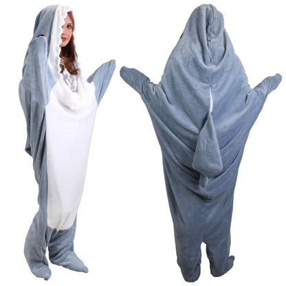Wearable Shark Sleeping Bag Onezie with Zipper DailySale