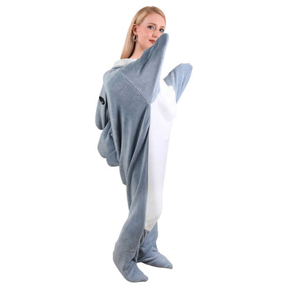 Wearable Shark Sleeping Bag Onezie with Zipper DailySale