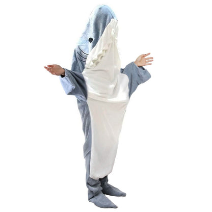 Wearable Shark Sleeping Bag Onezie with Zipper DailySale