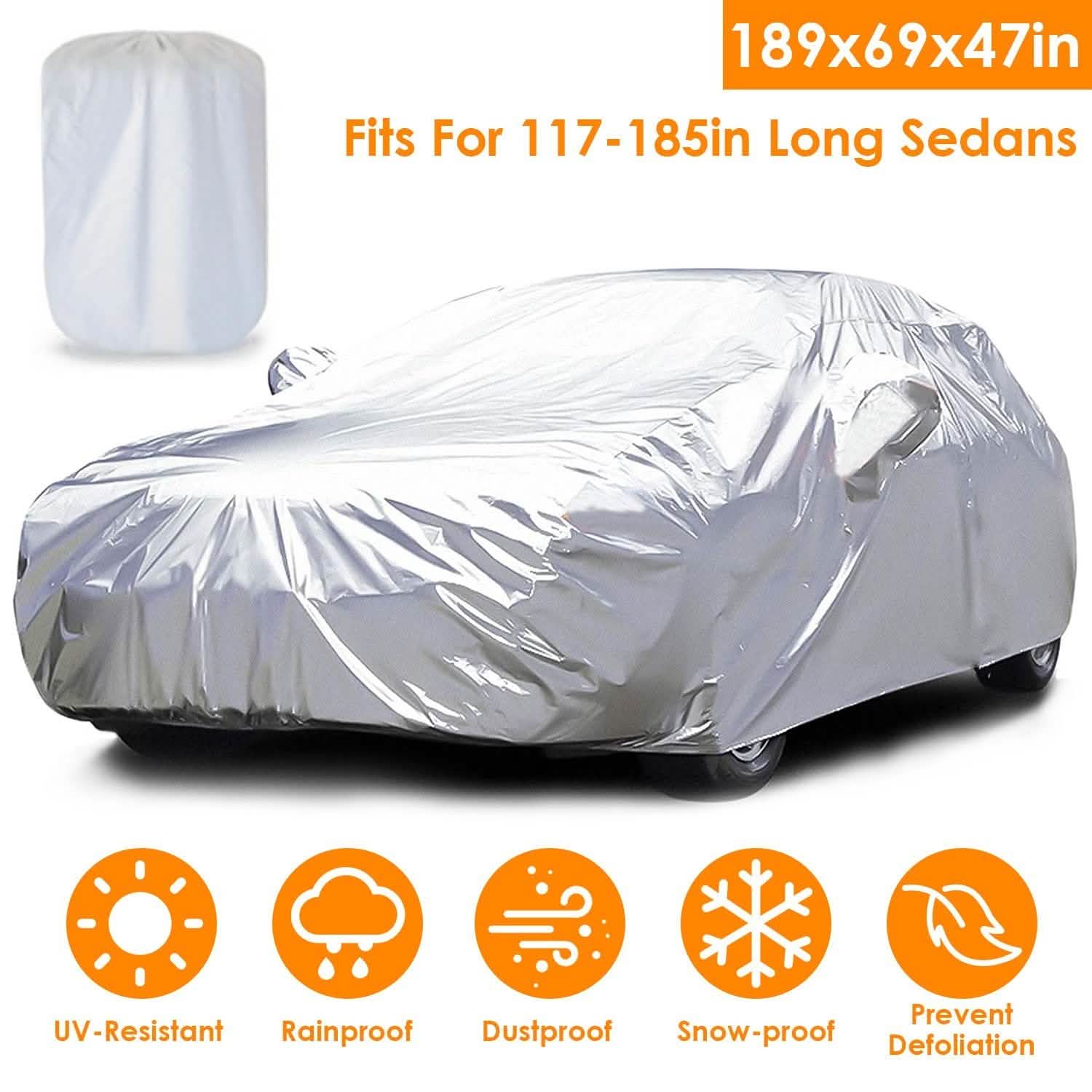 Weather UV Outdoor Full Cover For Sedans Up To 185" DailySale