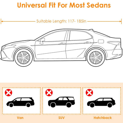 Weather UV Outdoor Full Cover For Sedans Up To 185" DailySale