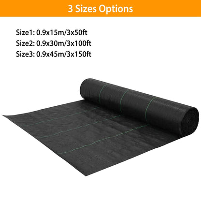 Weed Barrier Landscape Gardening Mat Fabric Woven DailySale