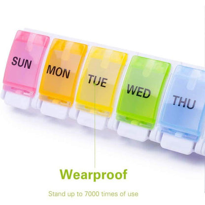 2-Pack: Weekly Pill Organizer Detachable, Sukuos Large Daily Pill Cases DailySale