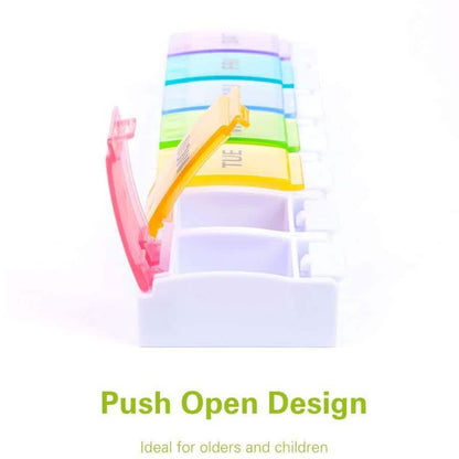 2-Pack: Weekly Pill Organizer Detachable, Sukuos Large Daily Pill Cases DailySale