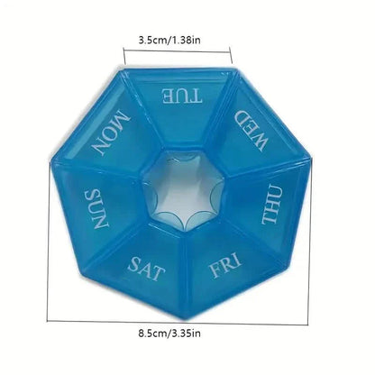 Weekly Rainbow Pill Box - 7-Grid Thickened Pill Storage Box DailySale