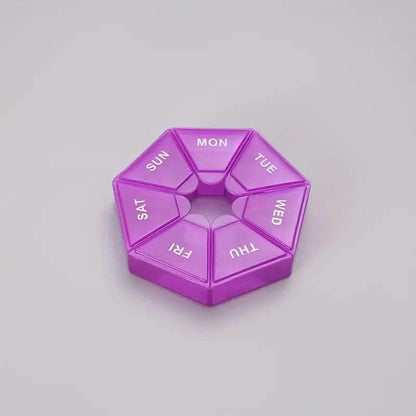 Weekly Rainbow Pill Box - 7-Grid Thickened Pill Storage Box DailySale