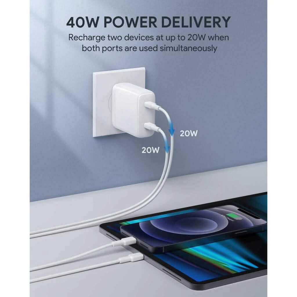Wemiss 40W USB-C Wall Fast Charger with Foldable Plug DailySale