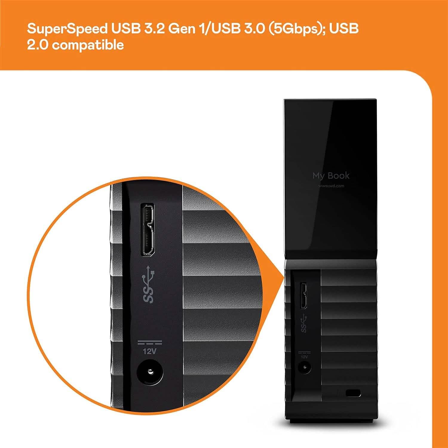 Western Digital 8TB My Book Desktop External Hard Drive  (Refurbished) DailySale
